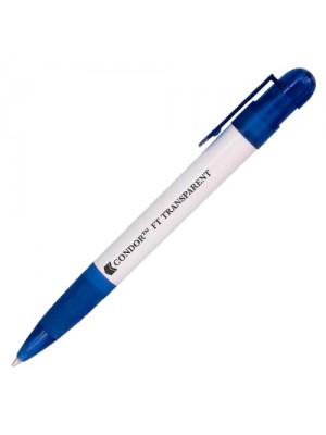 Plastic Pen Condor Ft Trans Retractable Penswith ink colour Blue
